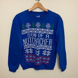 Chill Son of a Nutcracker Crewneck sweatshirt, size small, Christmas sweater
